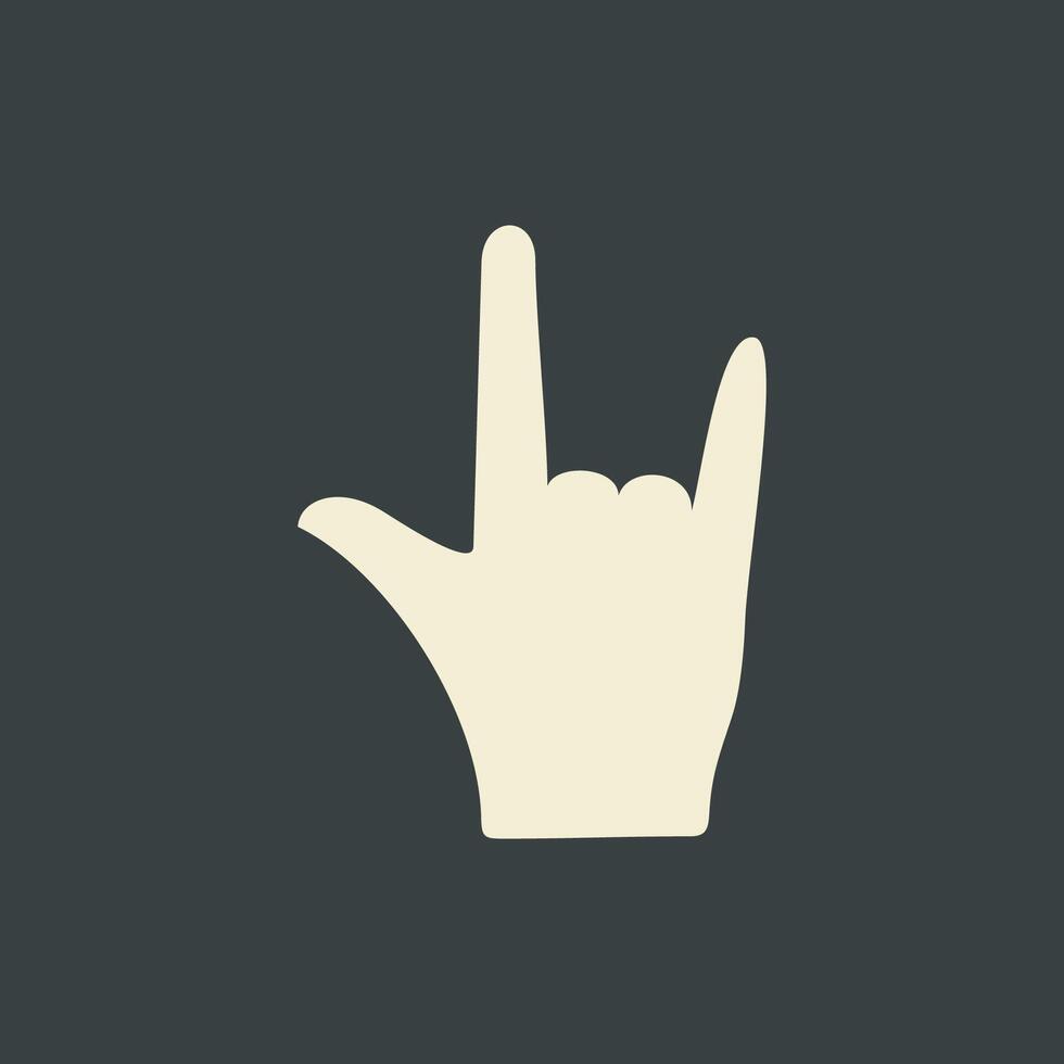 Rock On Symbol Icon Logo Template Illustration Design. EPS 10. vector