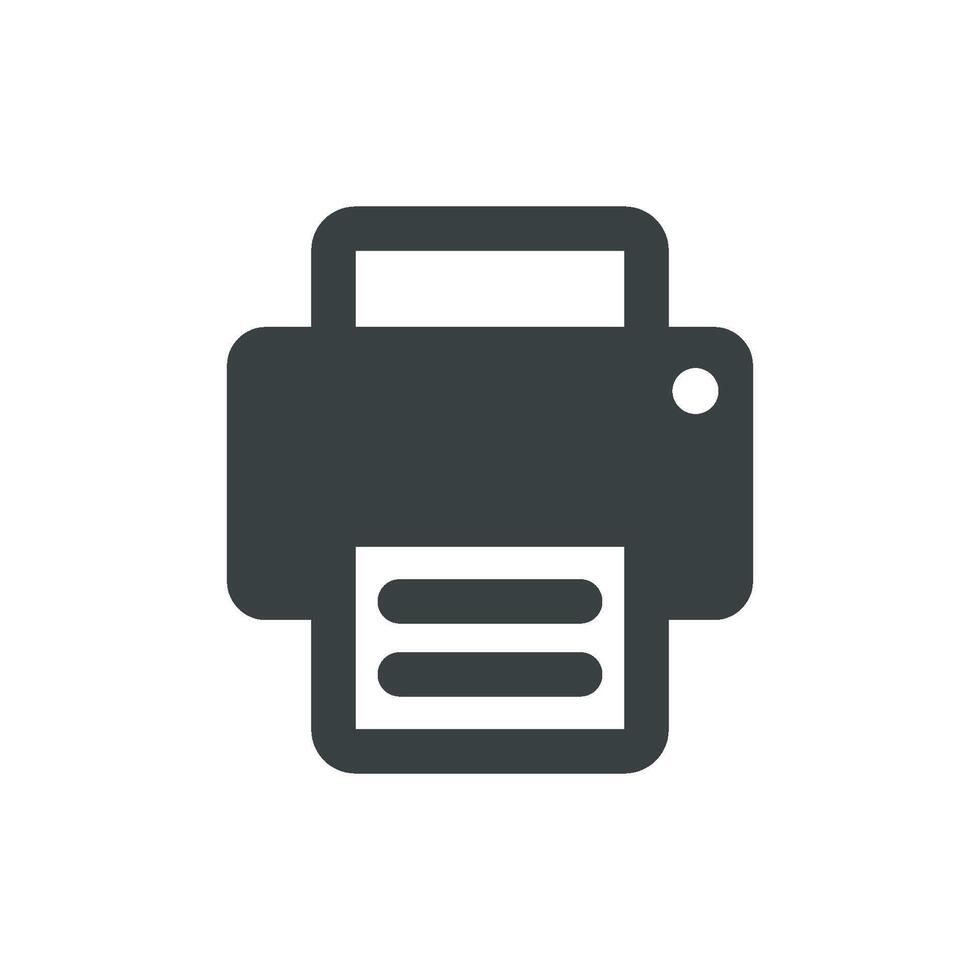 Printer Icon Logo Template Illustration Design. EPS 10. vector