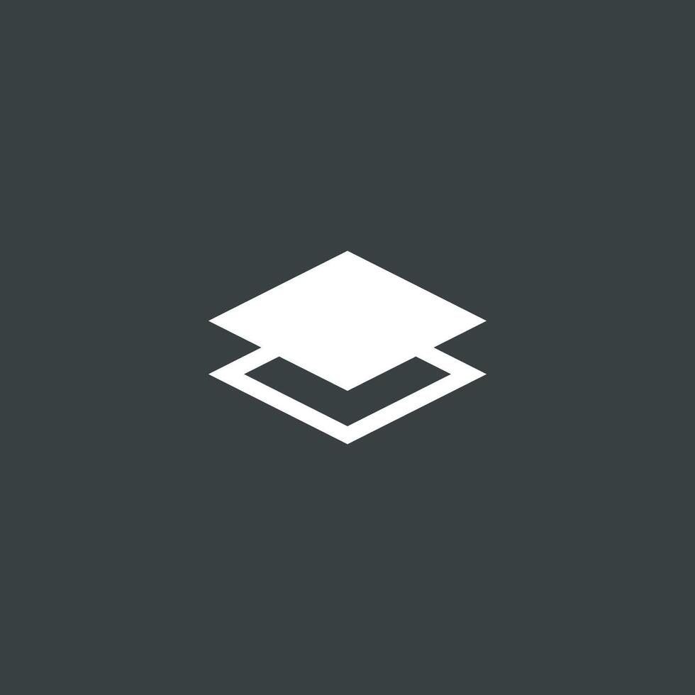 White Data Storage Icon Logo Template Illustration Design. EPS 10. vector
