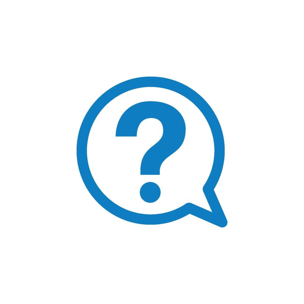 Speech Bubble Question Mark Template Illustration Design. EPS 10. vector