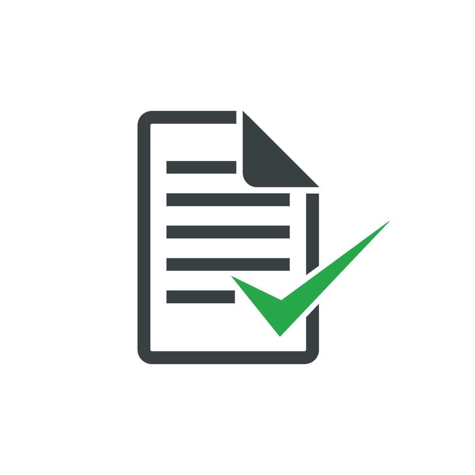 Check Mark Document Logo Template Illustration Design. EPS 10. vector