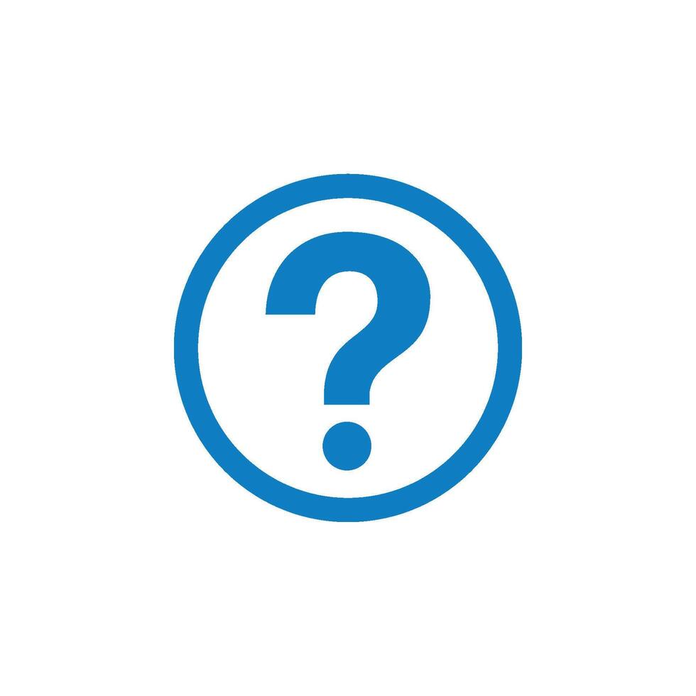 Circle Question Mark Template Illustration Design. EPS 10. vector
