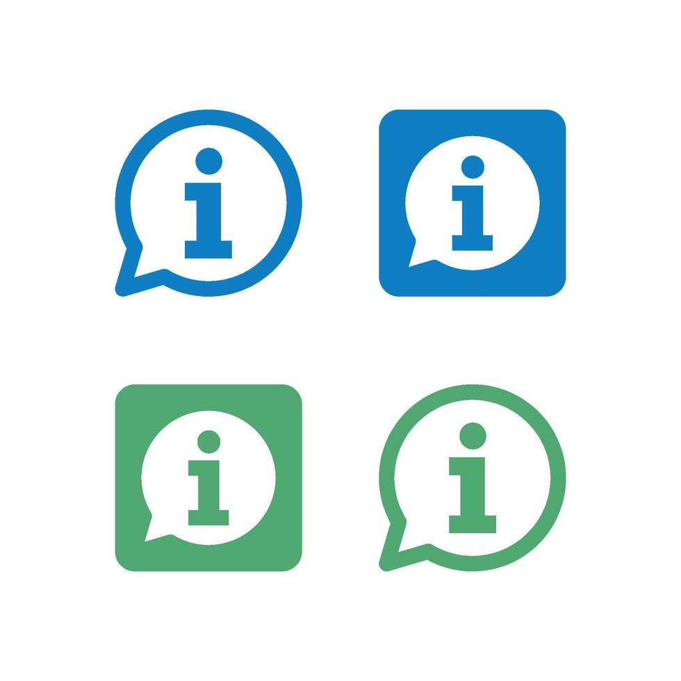 Set Information Icon Sign Illustration Design. EPS 10. vector