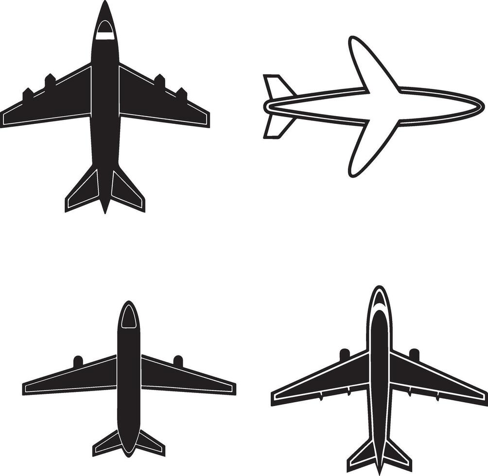 Aero Plane line art image vector