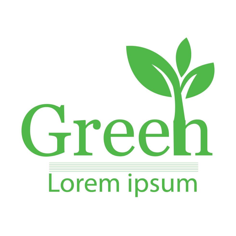 Leaf Logo and Symbol Nature Inspired Design vector