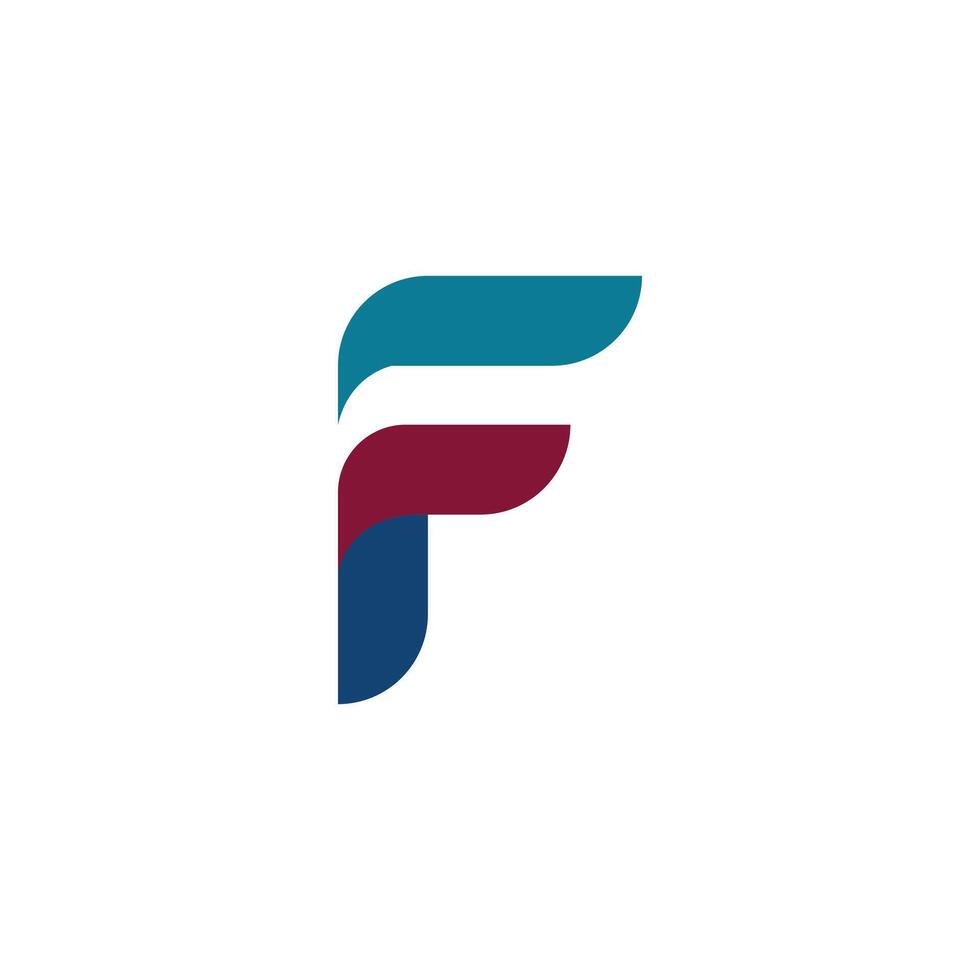 Creative Alphabet F design, crafted with Adobe Illustrator vector