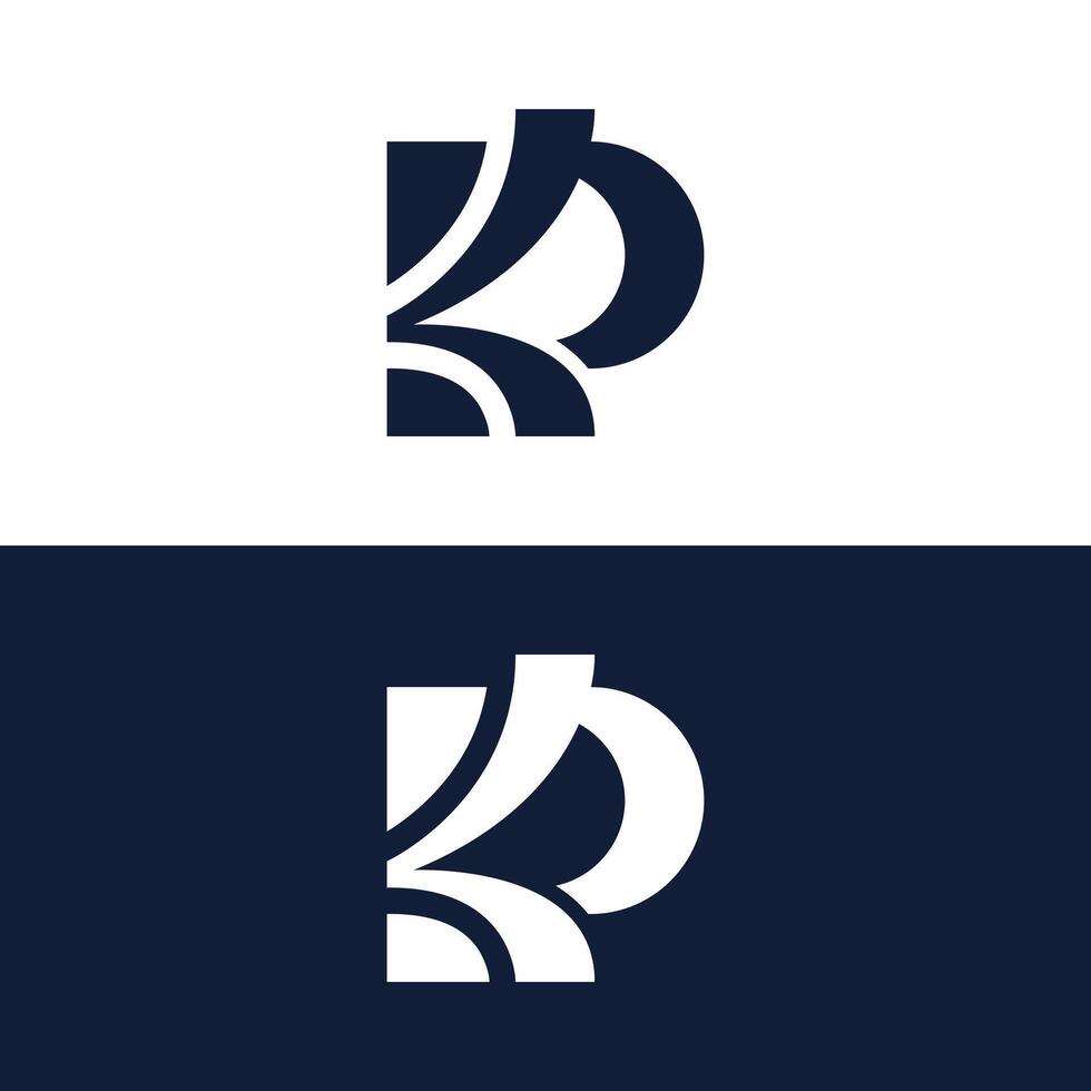 Modern KP logo. Suitable for business signs or product branding. vector