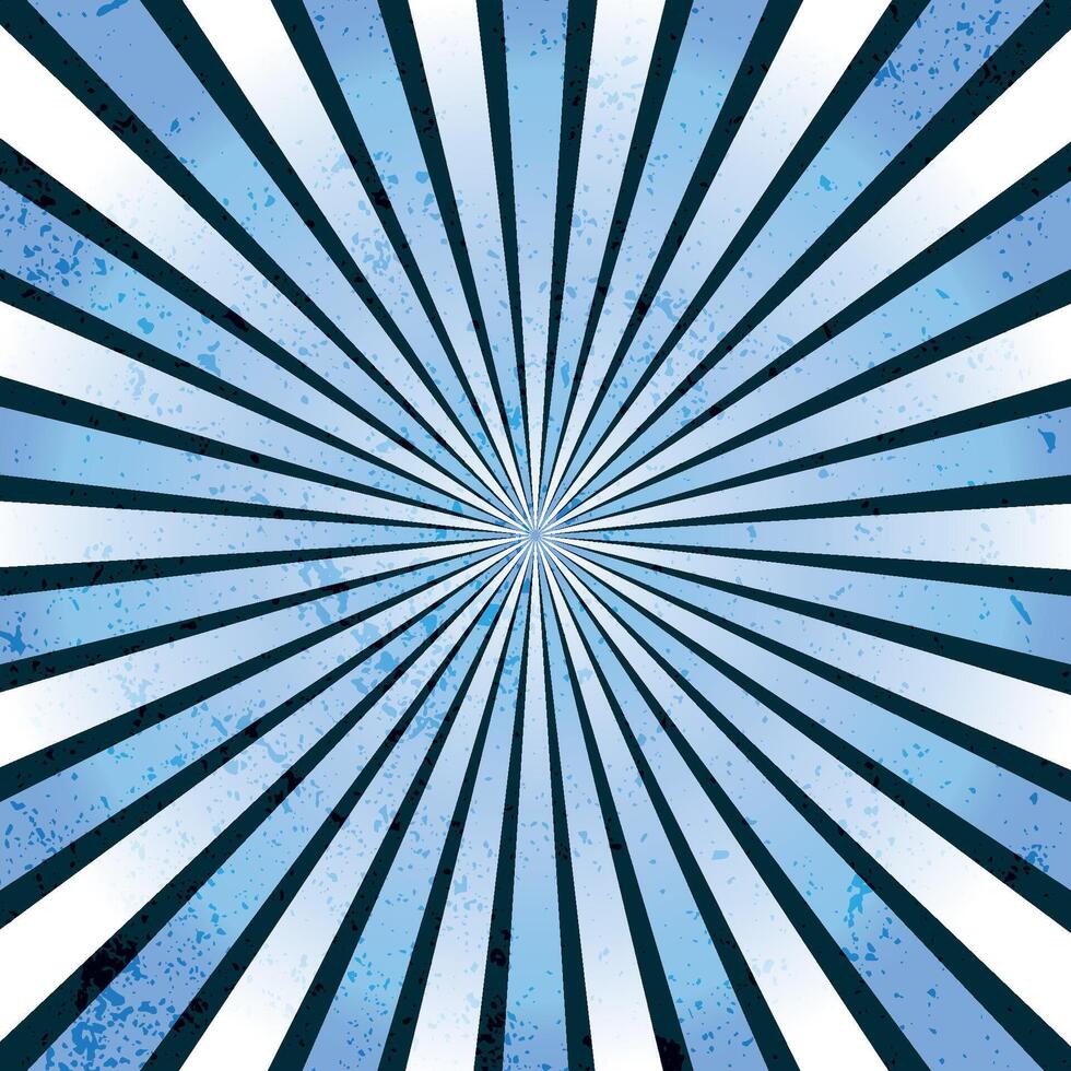 Blue Grunge Sunburst Abstract Texture vector