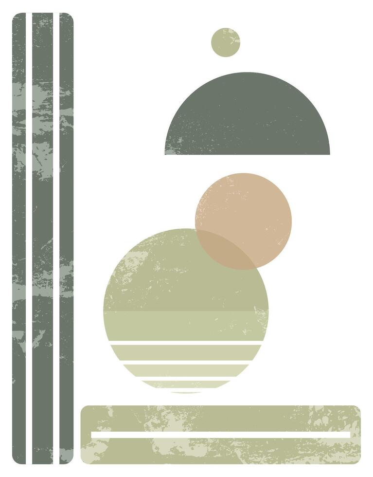 Textured Geometric Harmony With Balance vector