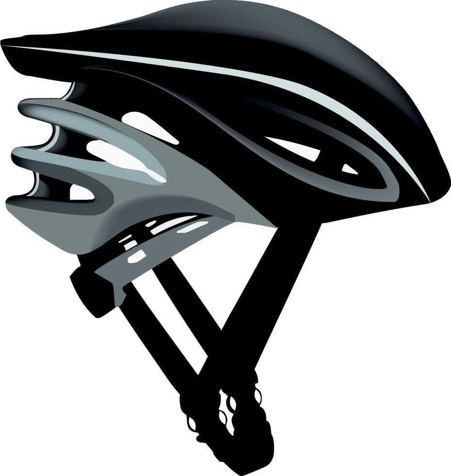 A helmet for cycling on a white background vector