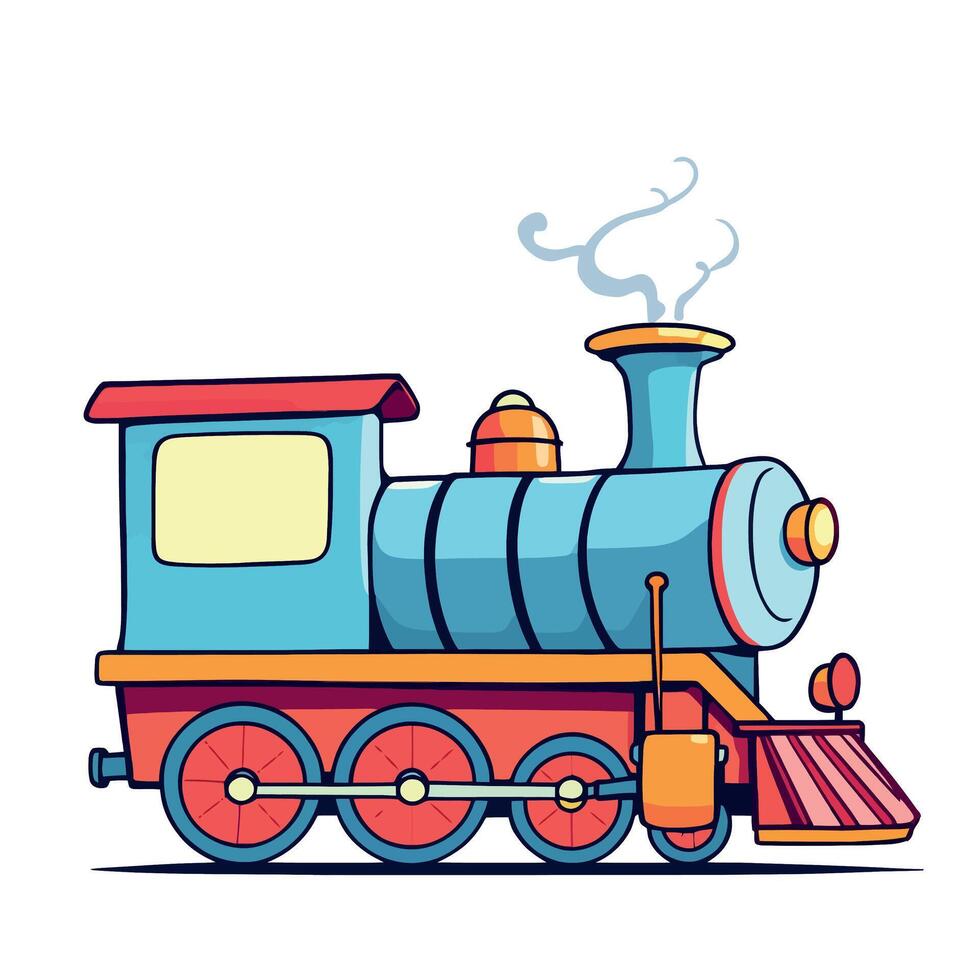 Cartoon train illustration vector