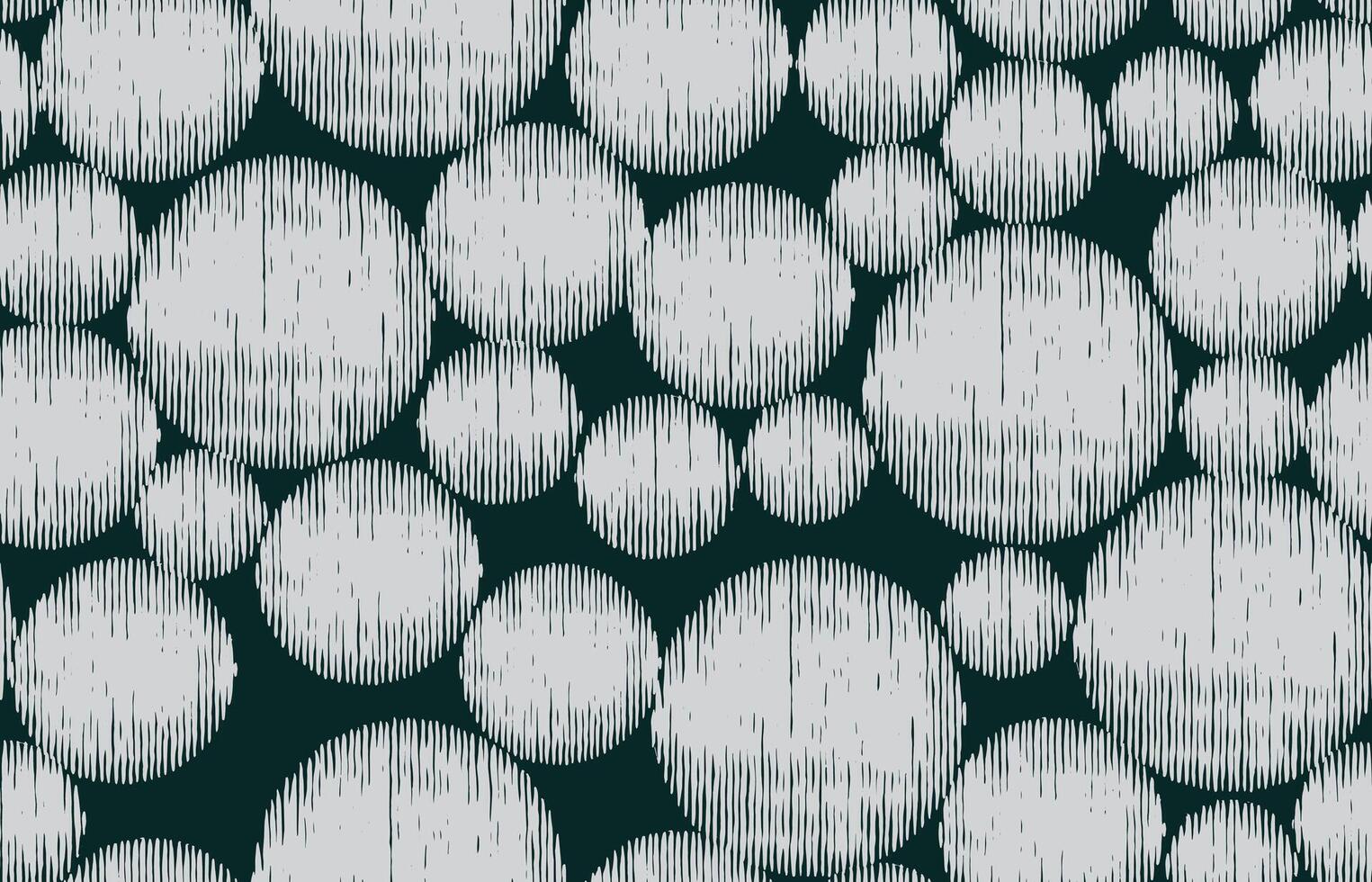 Seamless hand drawn wood carving abstract geometrics circle pattern, Japanese and Ethnic folk engraving, wood block, weaving textured surface background, simple graphic for textile, carpet, stationary vector