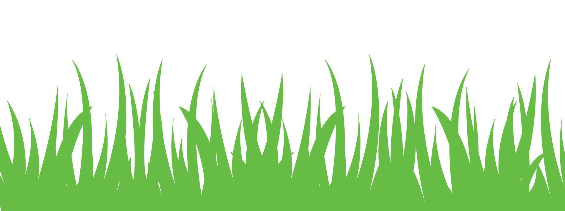 Grass illustrations in flat style. Grass illustration isolated on white background vector