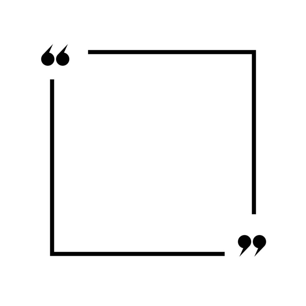 Quote template. Quote speech box design. vector