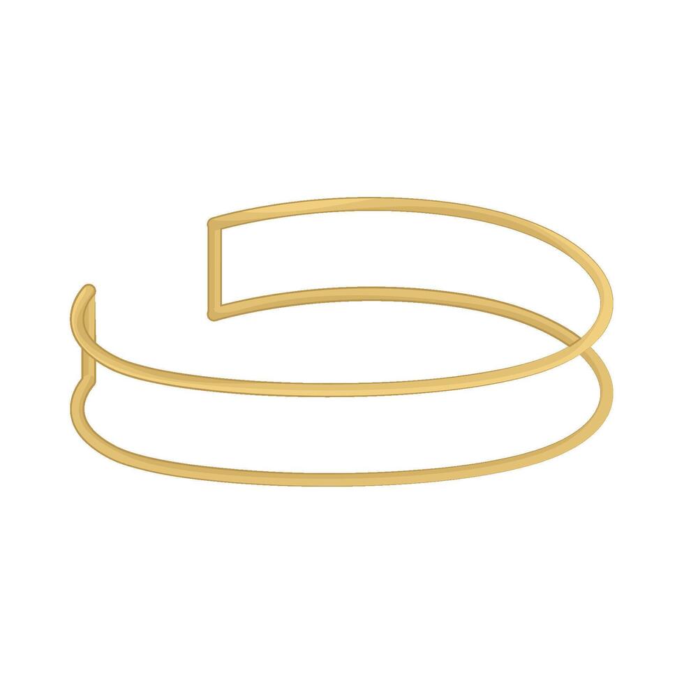 Illustration of Cuff Bracelet vector