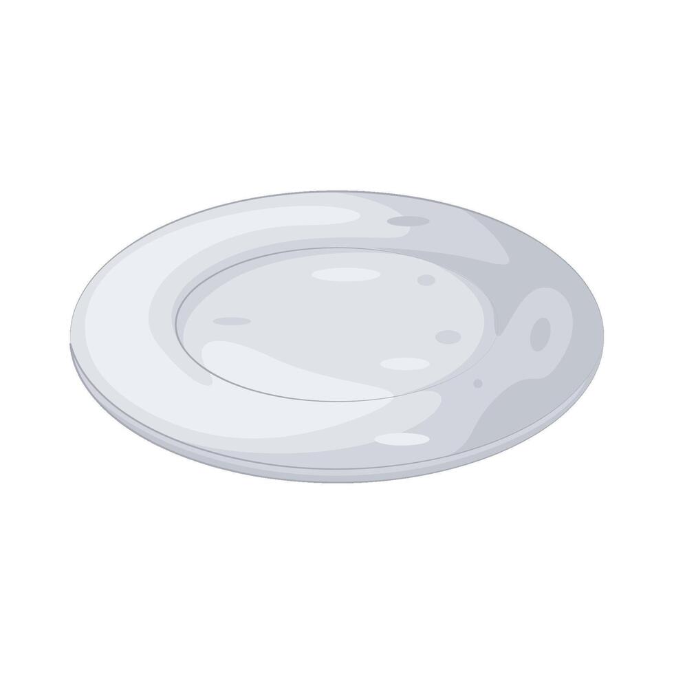 Illustration of empty plate vector