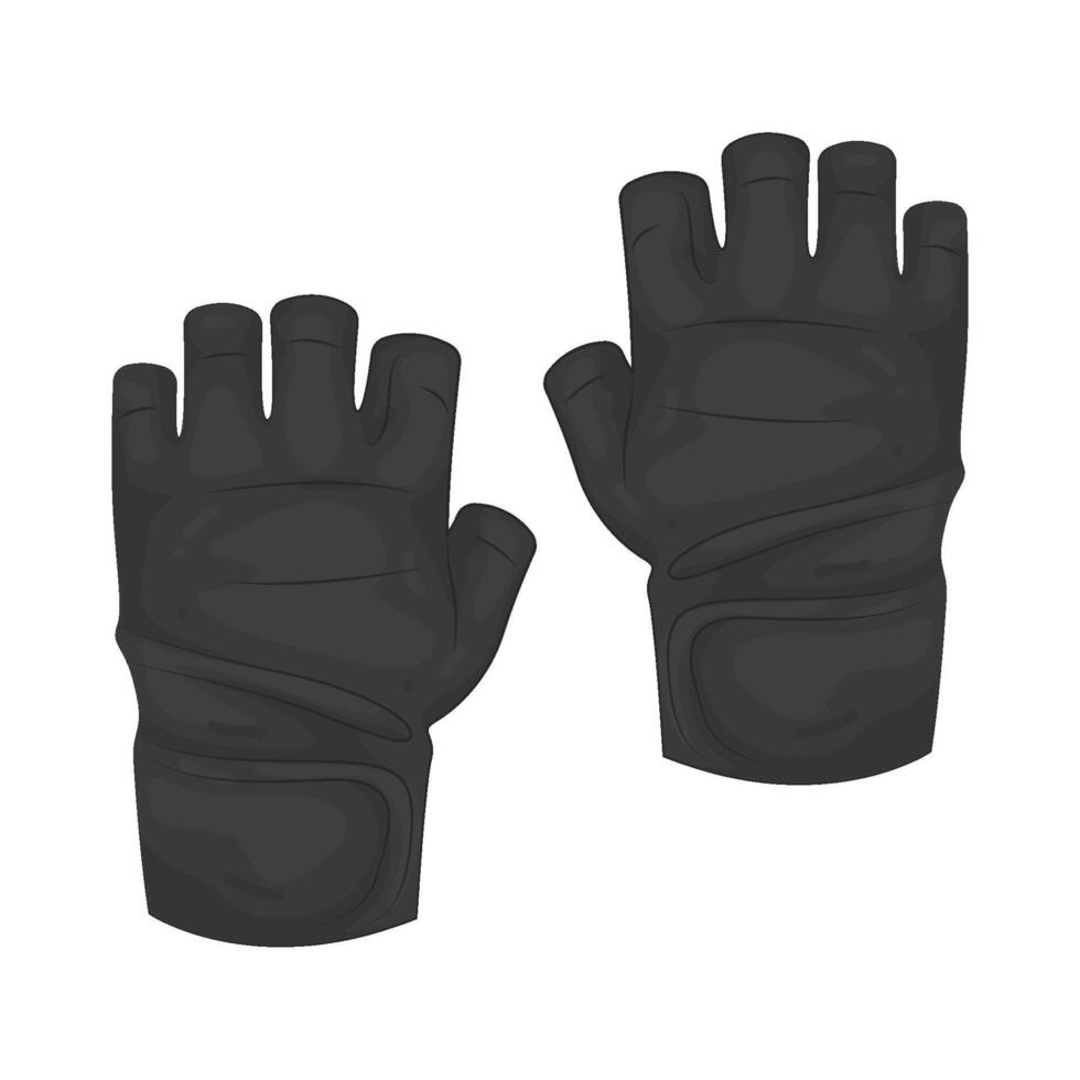 Illustration of Workout Gloves vector