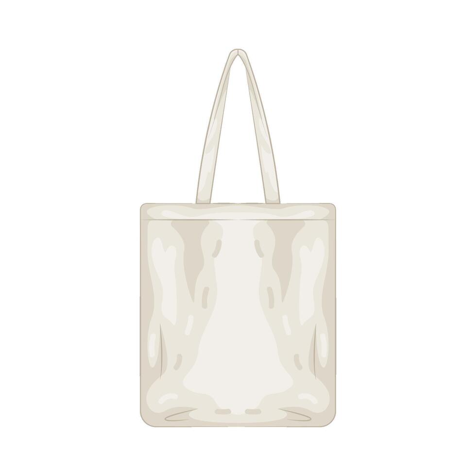 white tote bag vector