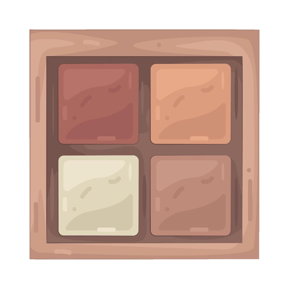 Illustration of Eyeshadow palette vector
