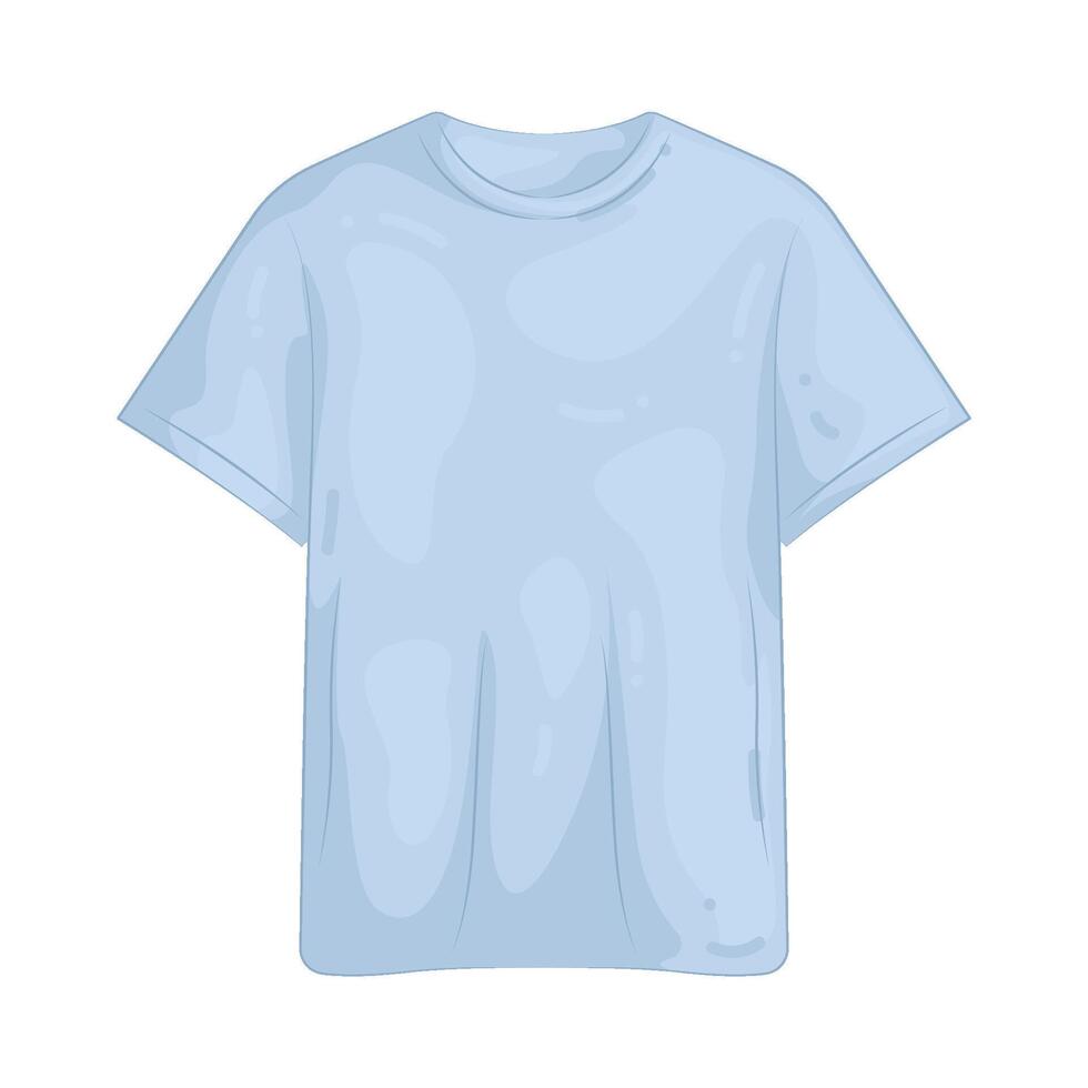 blue t-shirt illustration vector
