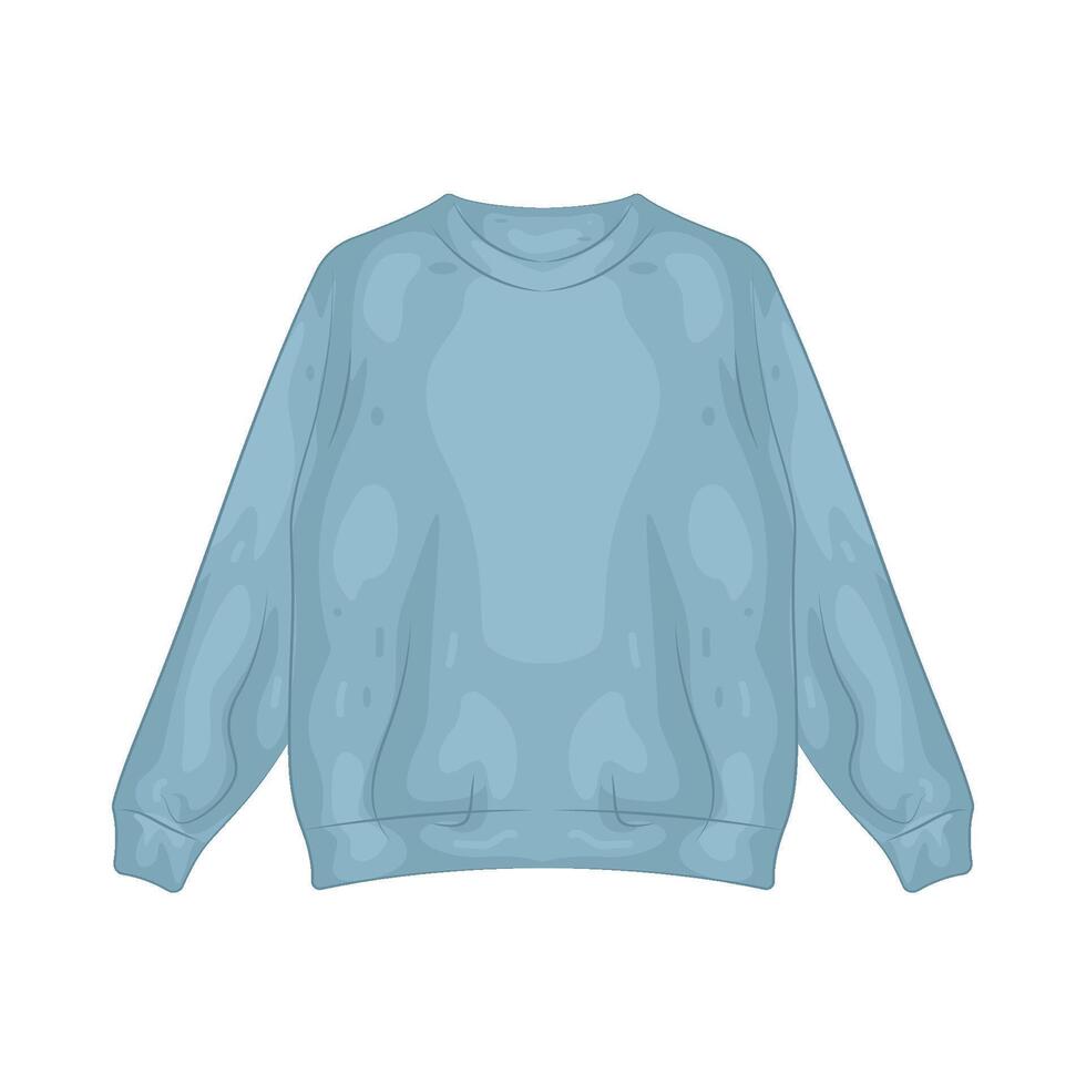 blue sweater illustration vector