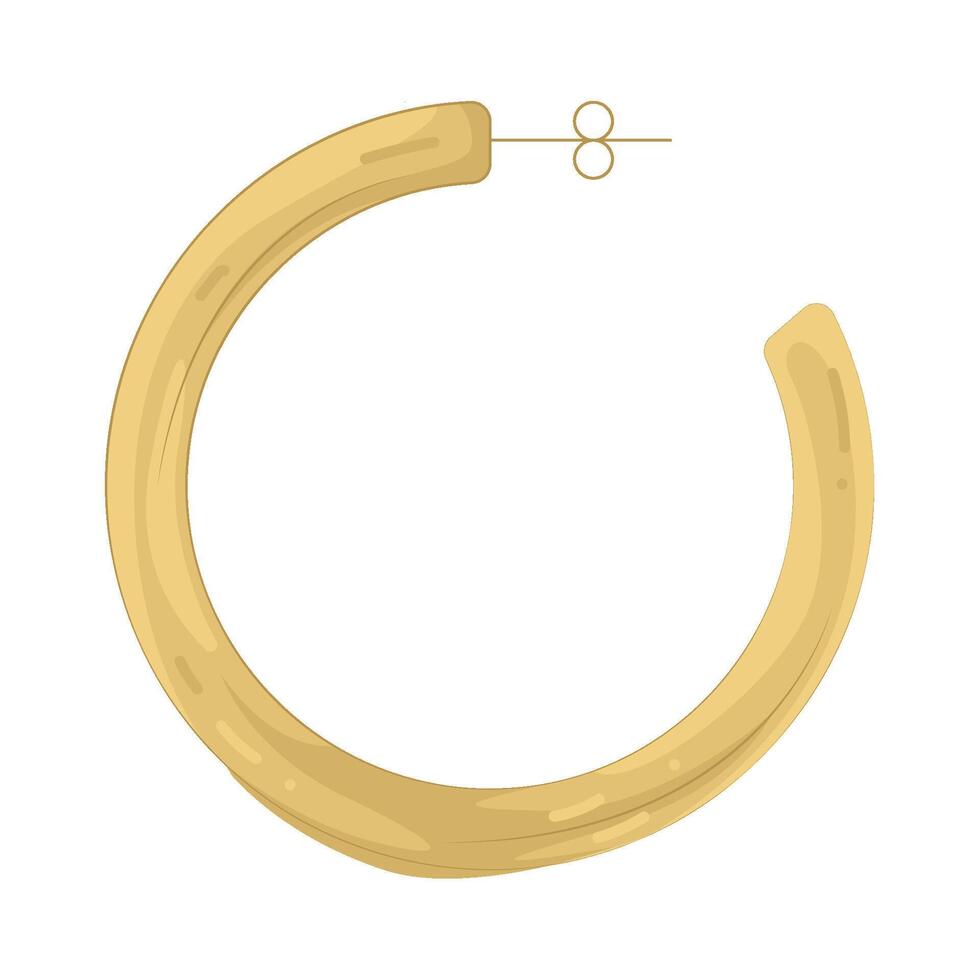 Illustration of Hoop Earrings vector