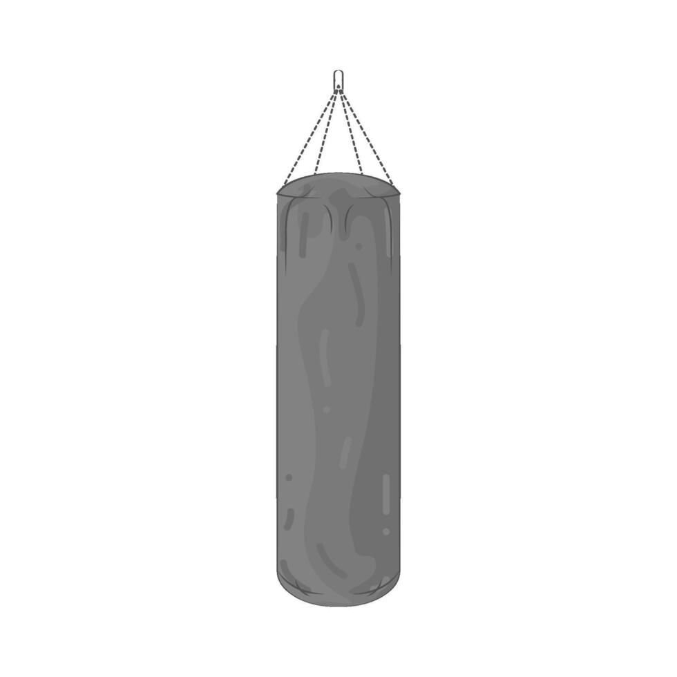 Illustration of punching bag vector