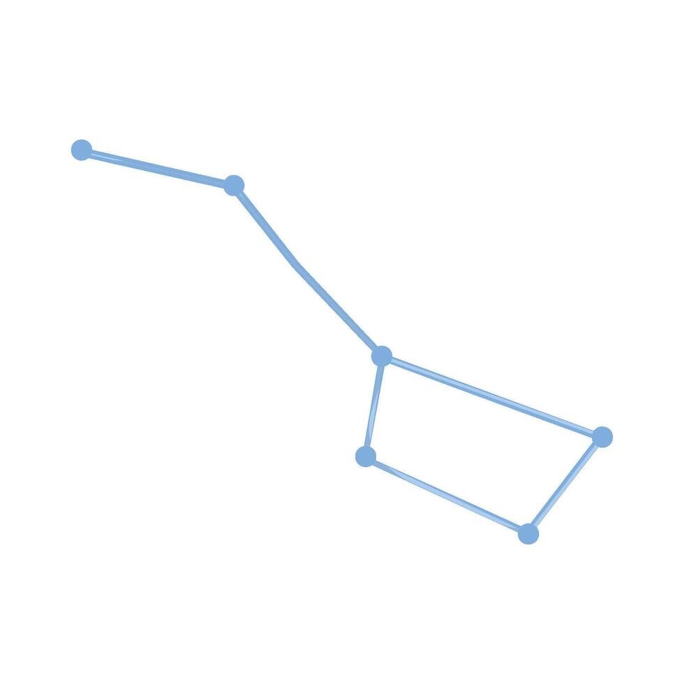 Illustration of Big dipper vector
