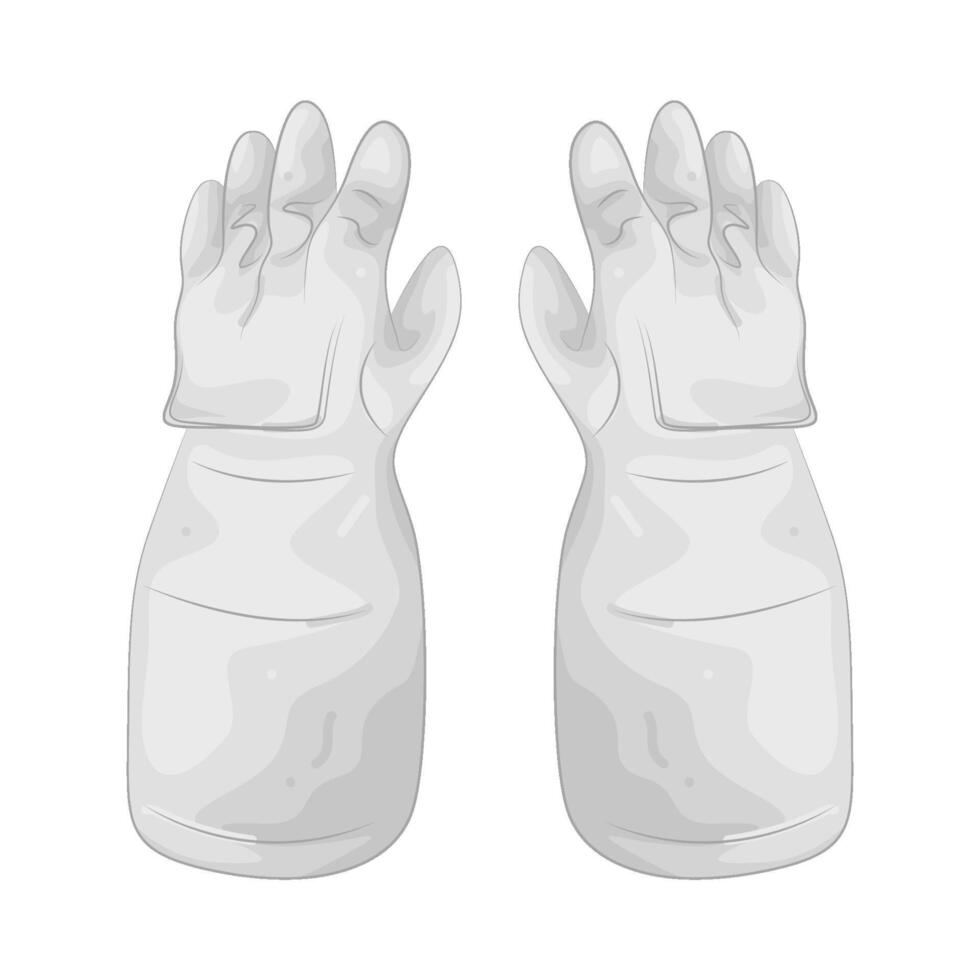 space suit gloves vector