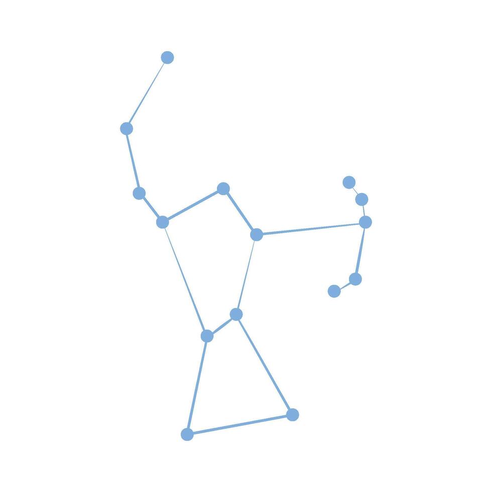 Illustration of Orion constellation vector