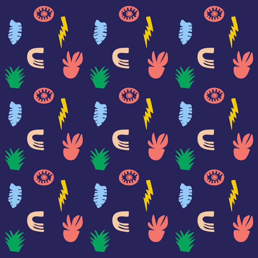 Abstract repeated pattern background fabric textile design backdrop paper print art editable vector