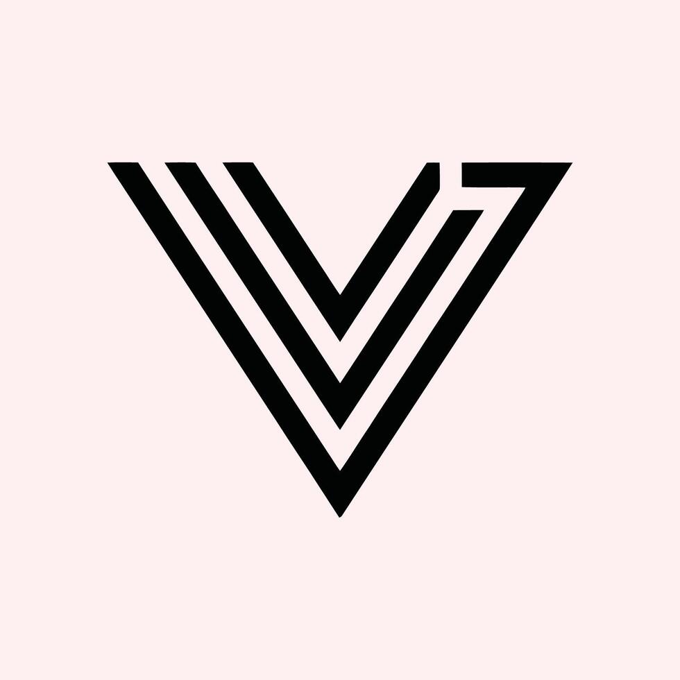 V letter logo, unique logo, business logo vector