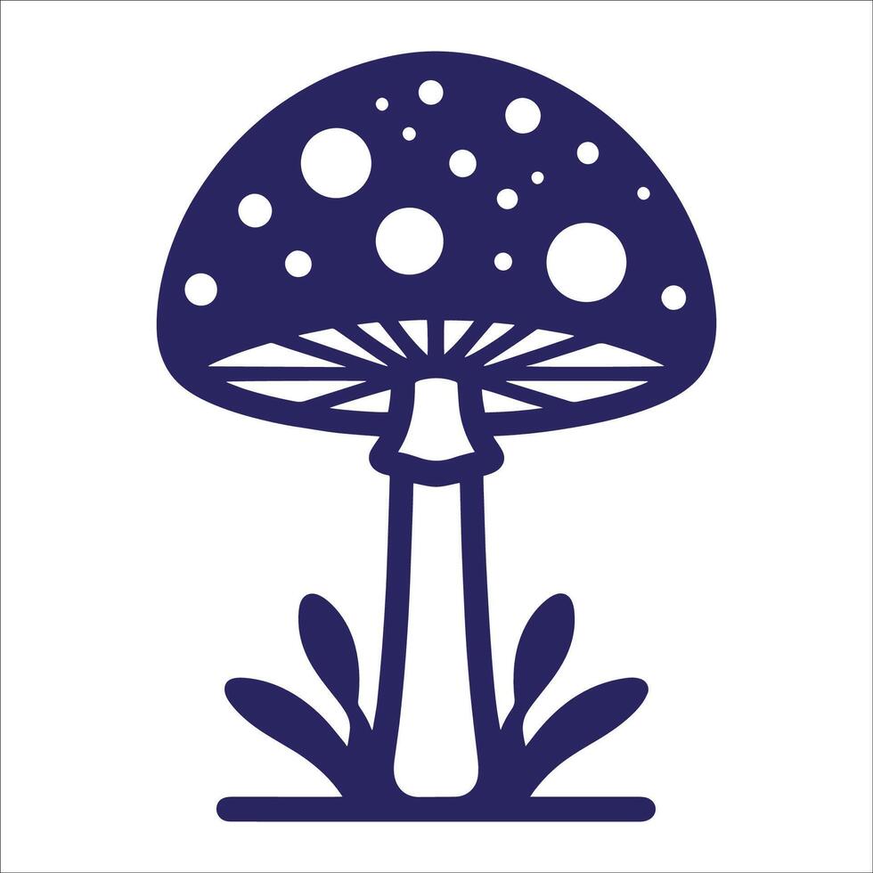 A mushroom icon on a white background vector