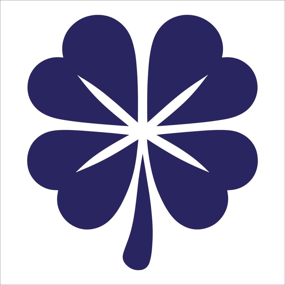 Luck four leaf clover icon set. Green shamrock, cloverleaf, luck, clover symbols. Leafs vector