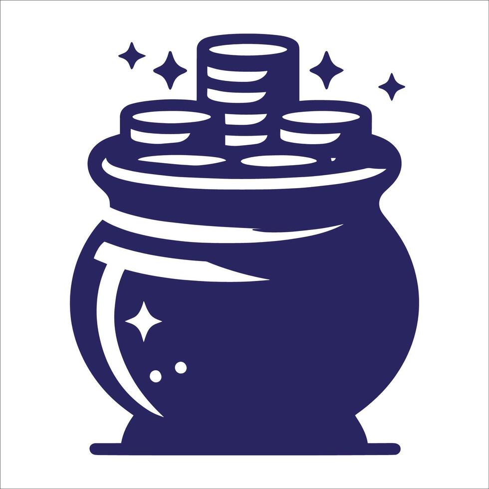 St. Patrick s Day symbol pot vector