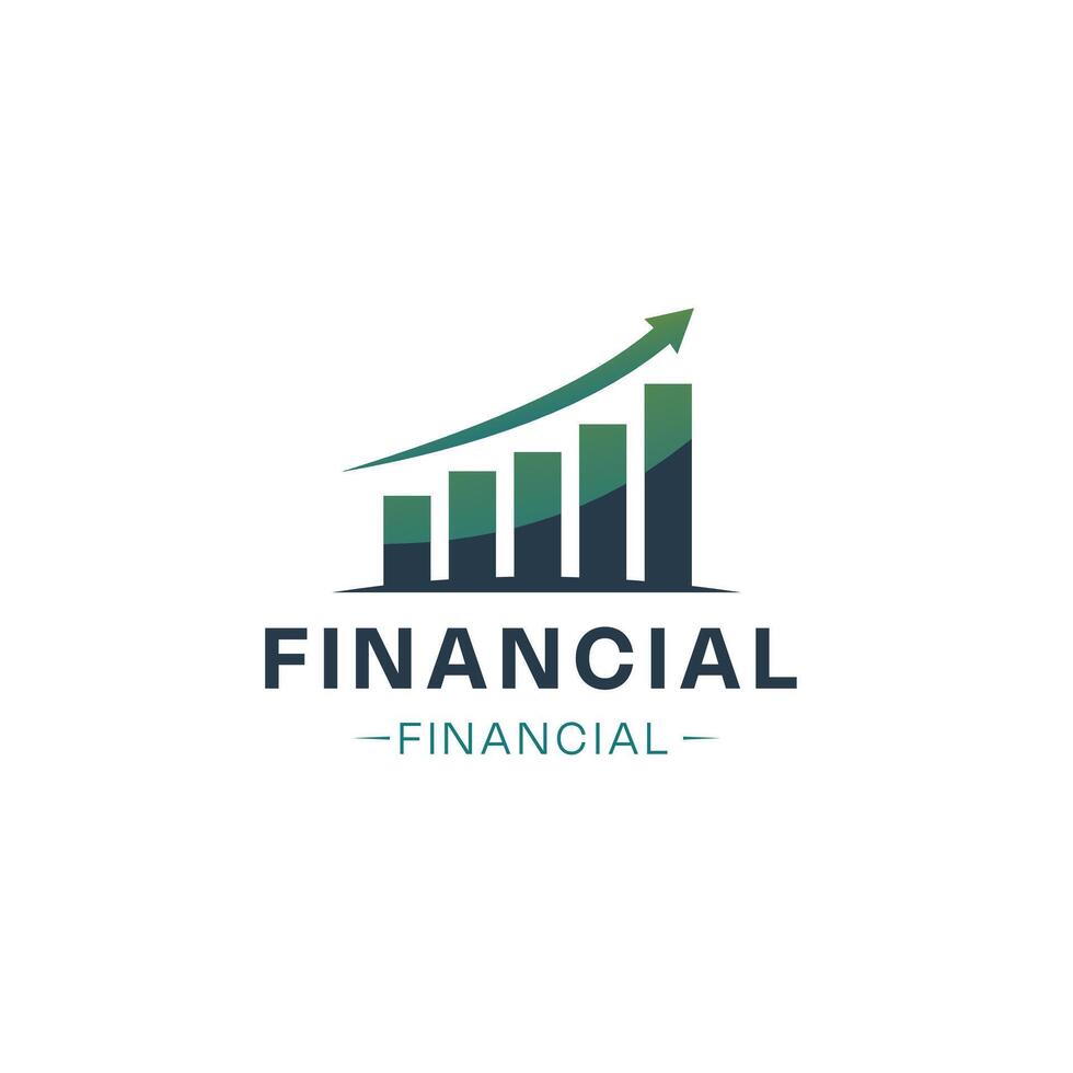 business graph icon represents growth and success, illustrated in a simple design suitable for a logo vector