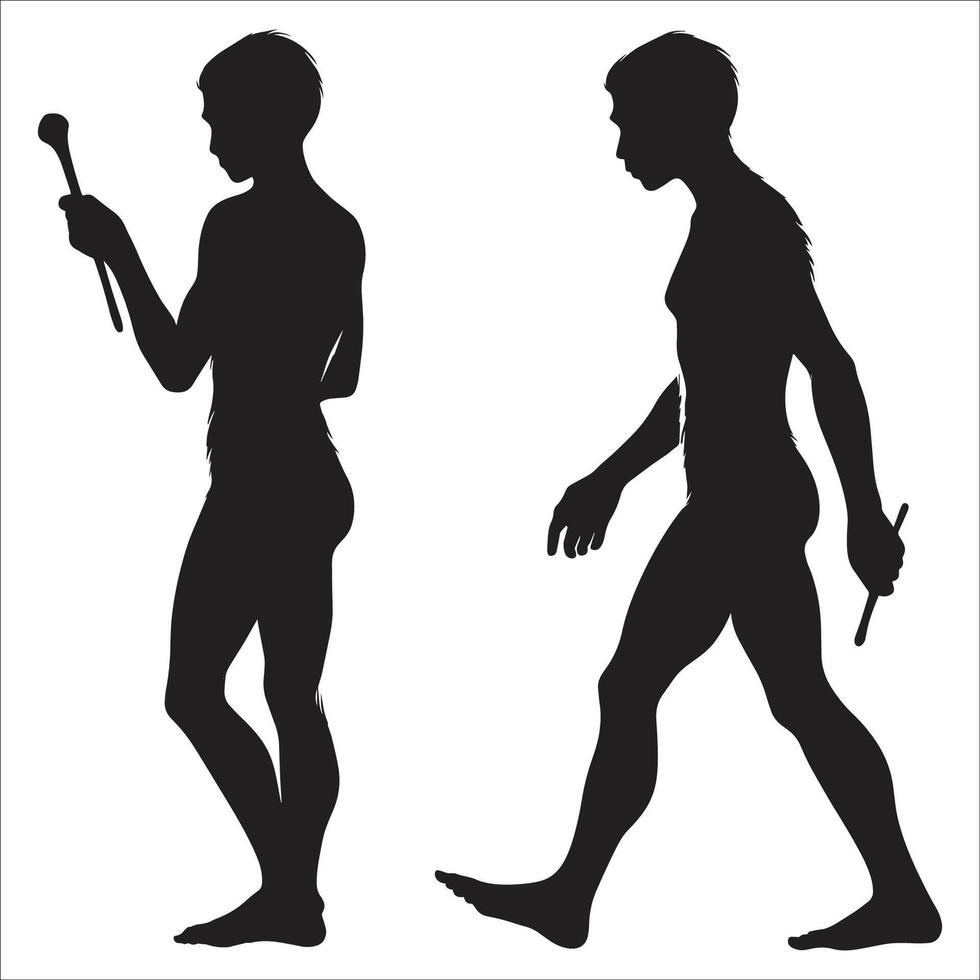 The evolution of man vector