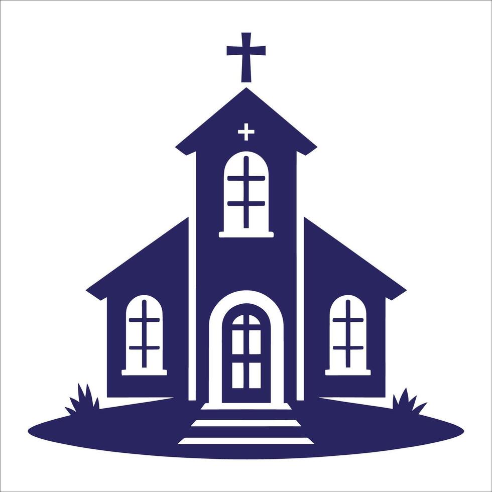 Church icon illustration vector