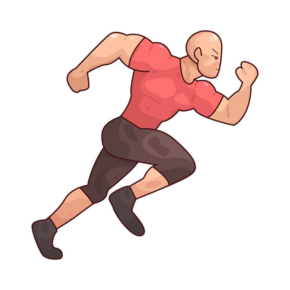 illustration of Sprinting vector