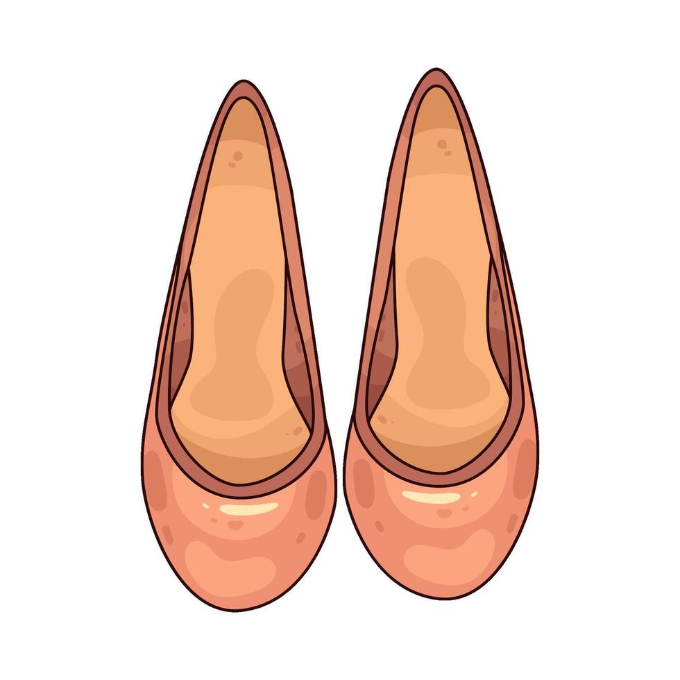 Flats shoes illustration vector