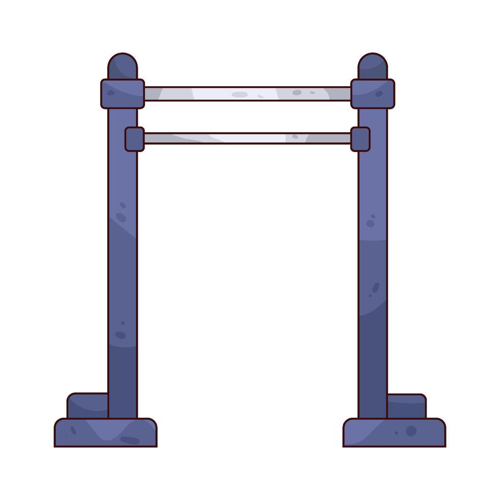 pull up bar vector