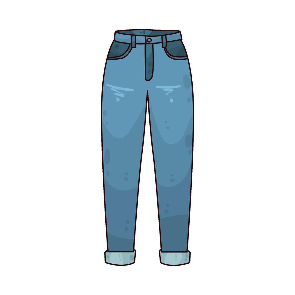 illustration of women Jeans vector