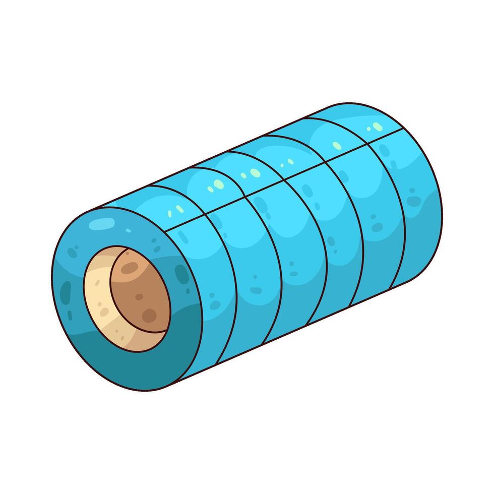 foam roller illustration vector