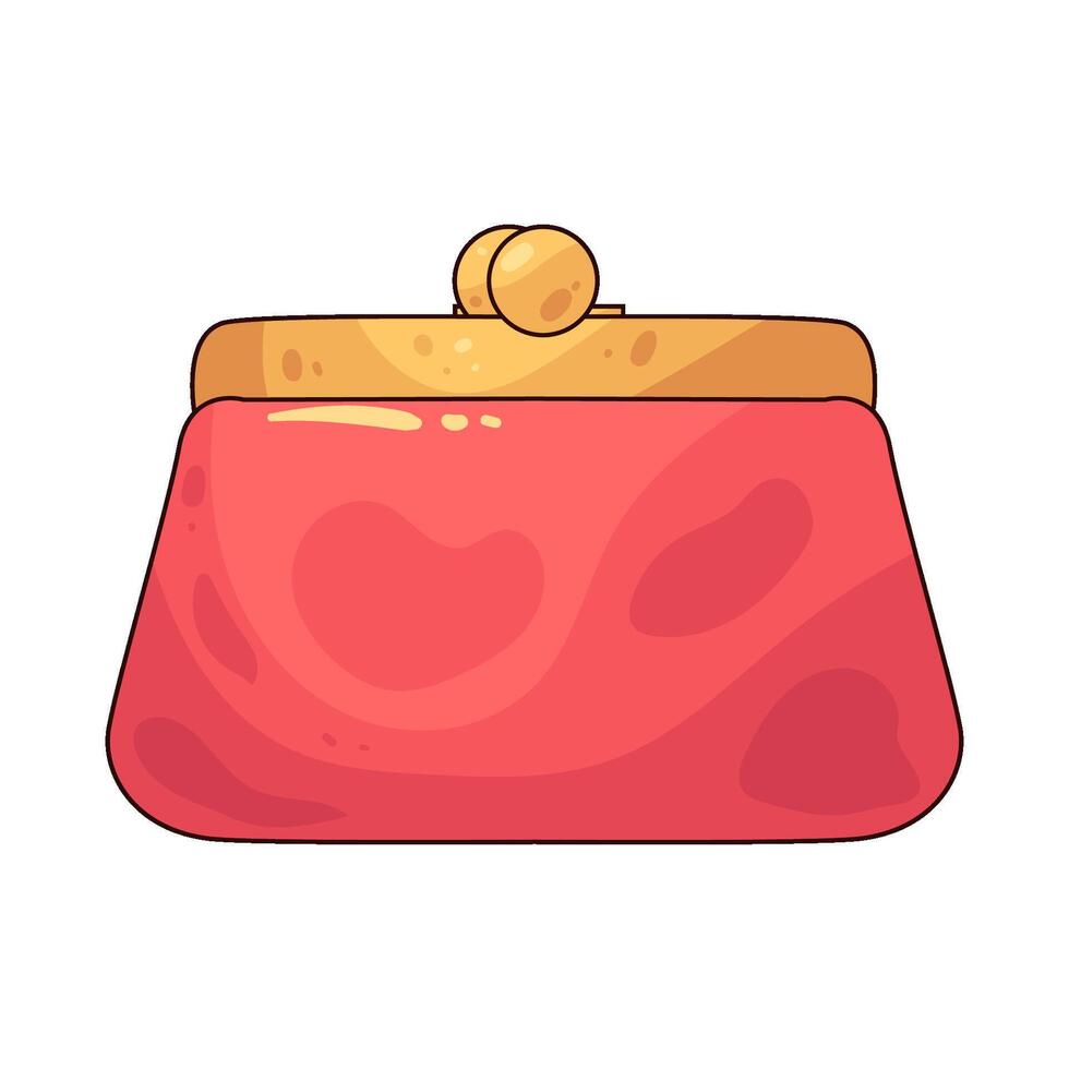 red clutch illustration vector