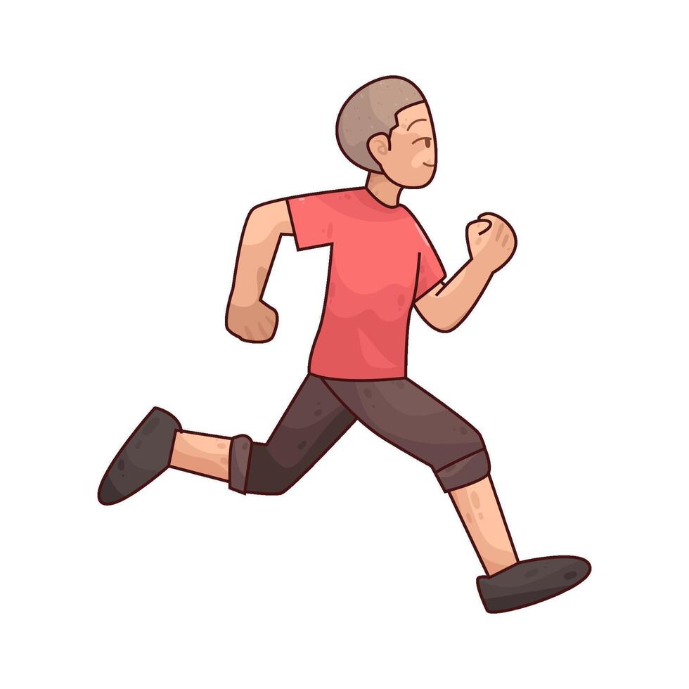 illustration of running vector