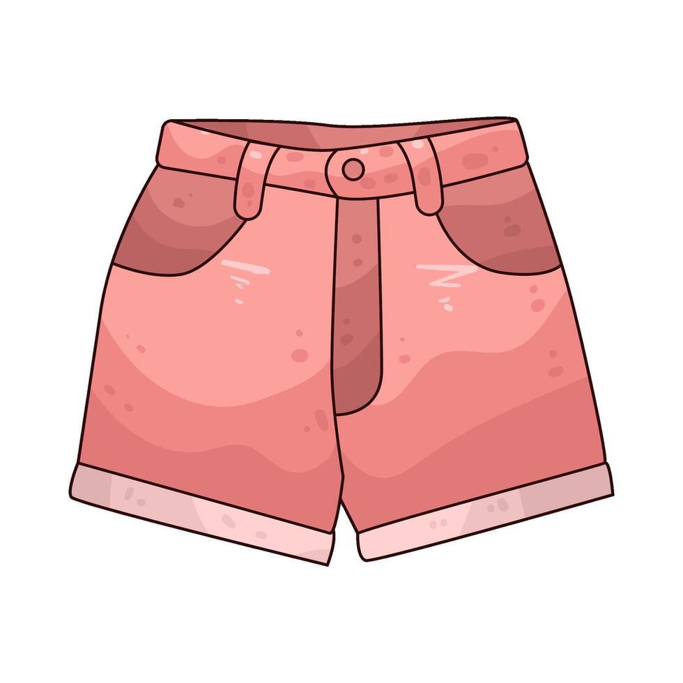illustration of women Shorts vector