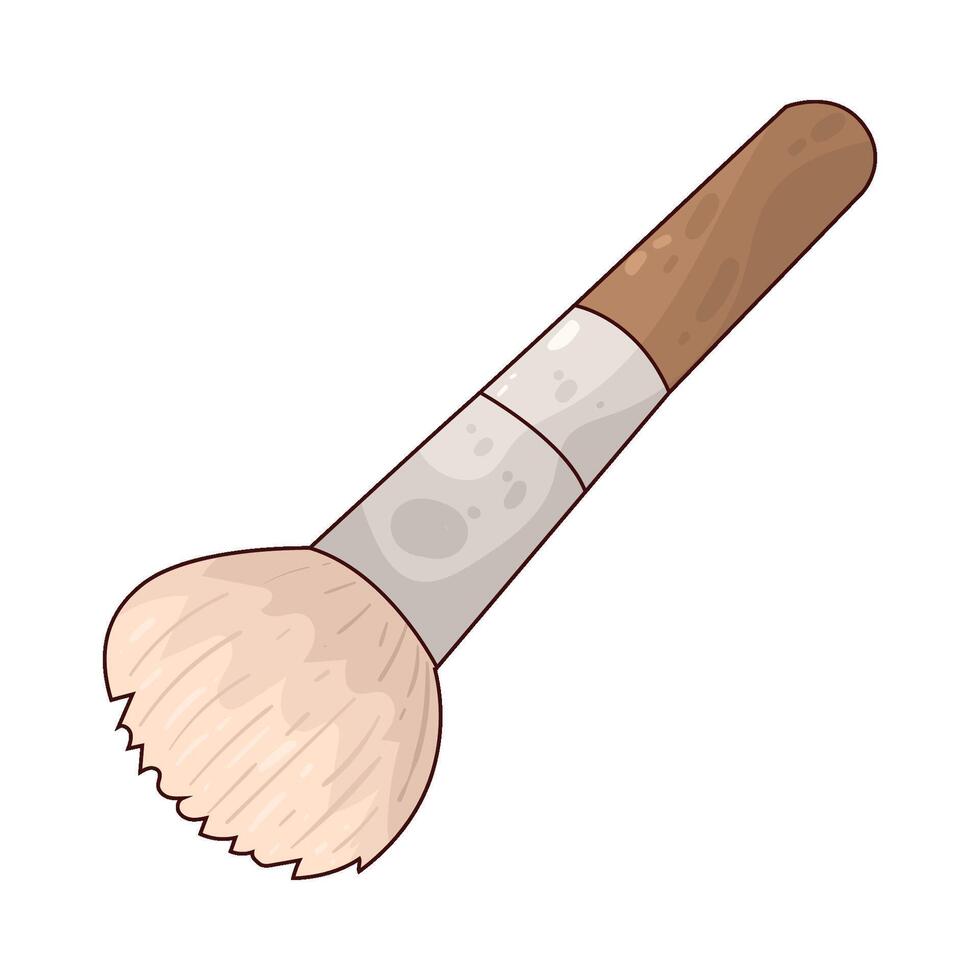makeup brush illustration vector