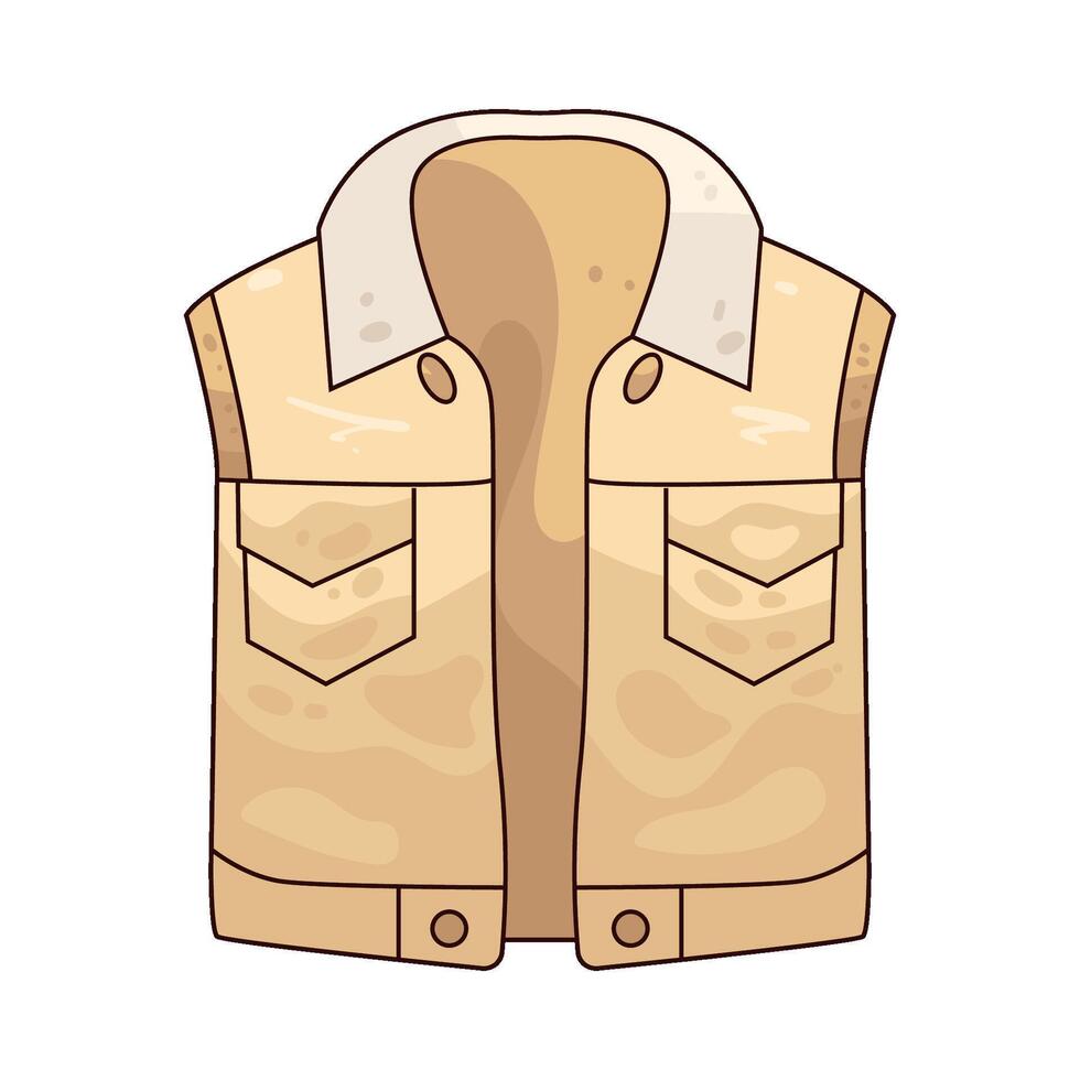 illustration of vest jacket vector