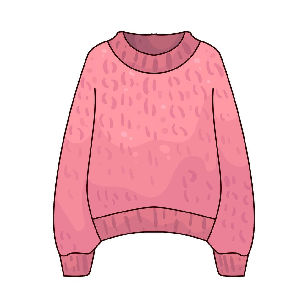 pink Sweater illustration vector