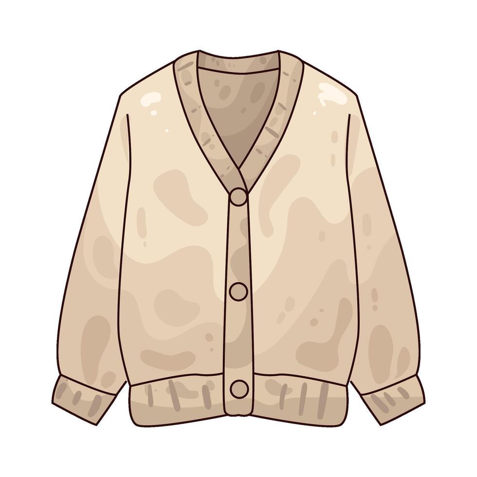 illustration of Cardigan vector